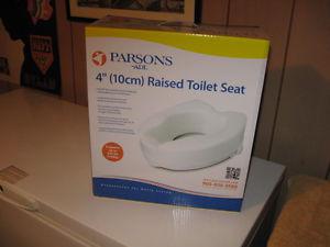 NEW RAISED TOILET SEAT FOR ELDERLY INFIRM PERSON