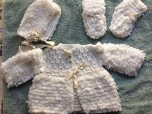 New Vintage style baby sweater set