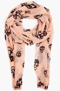 PINK SKULL SCARF