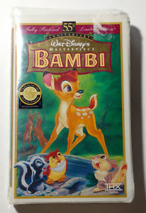 Sealed - Disney Bambi 55th Anniversary VHS - Never Opened