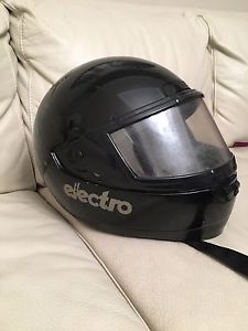 Small snow mobile helmet