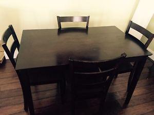 Sofa, 4 chairs dinning table, twin bed frame
