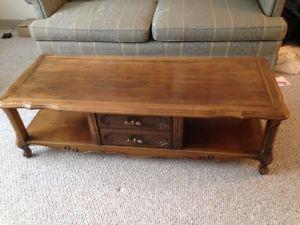 Solid wood coffee table and end table