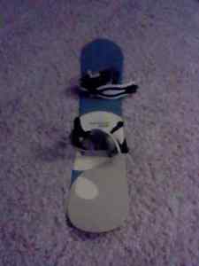 e-man 132 snowboard with bindings