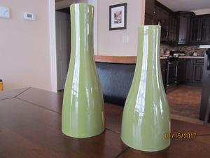2 Ceramic Bottle Vase
