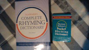 2 Rhyming Dictionaries