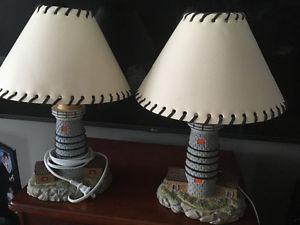 2 lighthouse lamps
