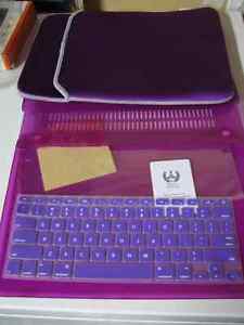 Apple 13" MacBook Pro case,keyboard cover&Purple soft case