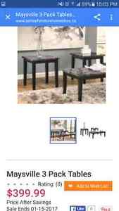 Ashley Furniture coffee and end tables