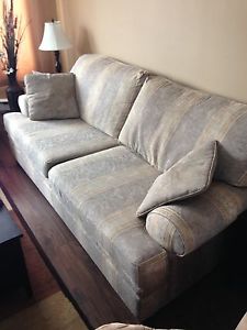 Couch and leather recliner