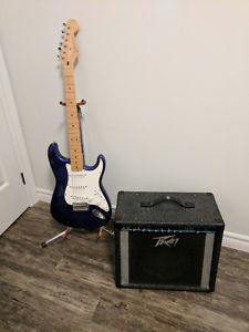 Fender Standard Stratocaster & Peavey Backstage 110 Amp