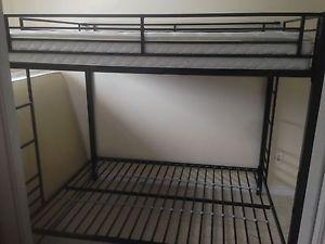 Full over Full Metal Bunk Bed(Mattress Included)