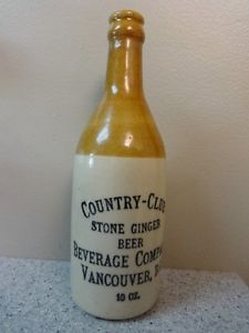 Ginger Beer Bottle ~Country Club Vancouver B.C.