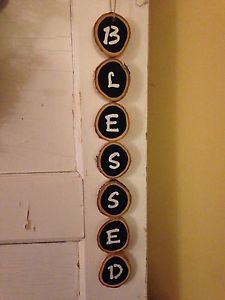 Handmade Birch Wood Decorative Sign