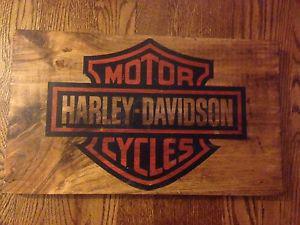 Harley wood sign