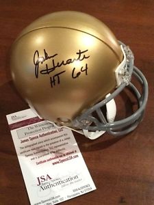 John Huarte Signed/Autographed Notre Dame Mini Helmet