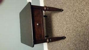 Large Solid Wood End Table