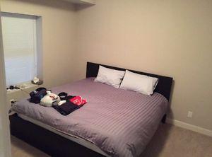 MUST GO BY 3pm Jan 16th King Size bed + Malm bed frame