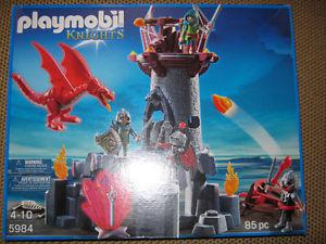 New" large playmobile Castle with Dragons and knights..."
