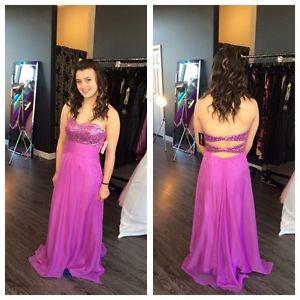Orchid prom dress