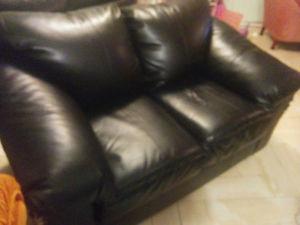 PPU Faux Leather Couch and Loveseat