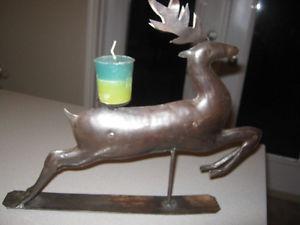 Rustic Deer candle holder