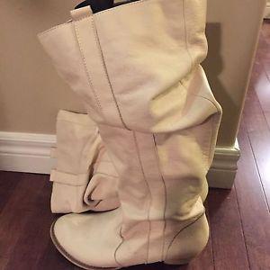 Slouch leather boot size 10