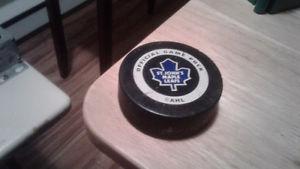 St.john's maple leafs official game puck.I have more ads