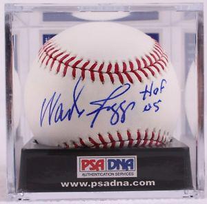 Wade Boggs Signed OML Baseball Inscribed "HOF 05"- PSA 9.5