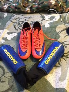 Wanted: Soccer cleats size7 and shin pads size medium