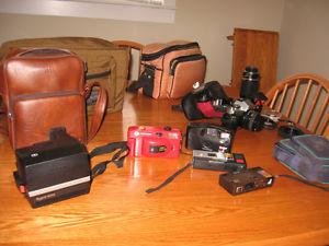 cameras, bags and lenses