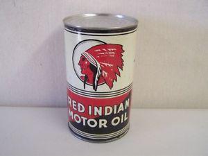 wanted looking for motor oil tin can red indian white rose