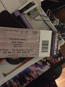 2 tix to Blue Rodeo January 18th, row w