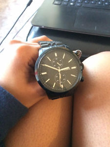 Black Fossil Watch