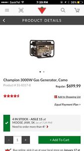 Champion w generator $550 obo