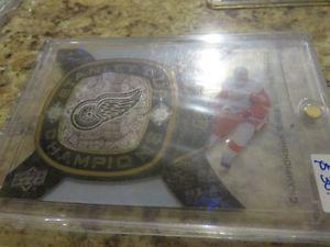 DETROIT RED WINGS CHAMPIONSHIPs CARD - LIDSTROM
