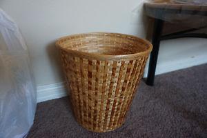 Decorative basket bin