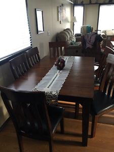 Espresso dining table