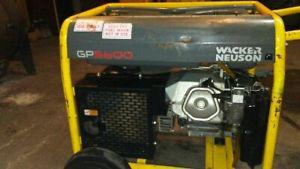 Excellent Condition Wacker Neuson GP  Generator