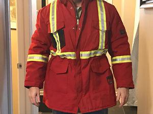 Fire resistant work jacket