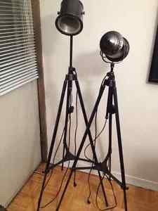 Industrial Floor Lamp x2