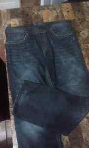 Mens silver jeans