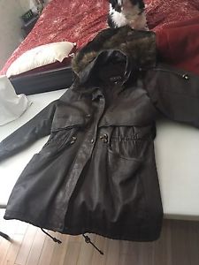 Miropa real leather coat