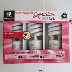 NEW Sylvania Super Saver CFL Bulbs