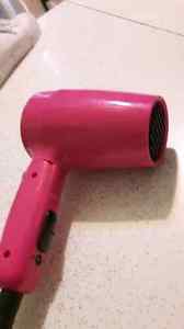 Pink travel blow dryer