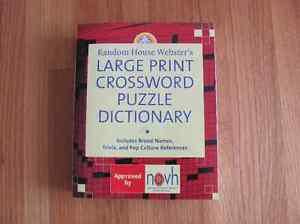 Random House Webster's Large Print Crossword Puzzle