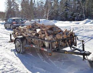 Seasoned blocked split hardwood