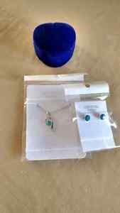 Seceral necklace, bracelet and earring set