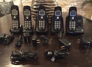 Set of 5 V-Tech Cordless Phones