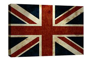 Union Jack British Flag Canvas Wall Art